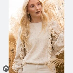 Ulla Johnson Sage Pullover Natural, Size S